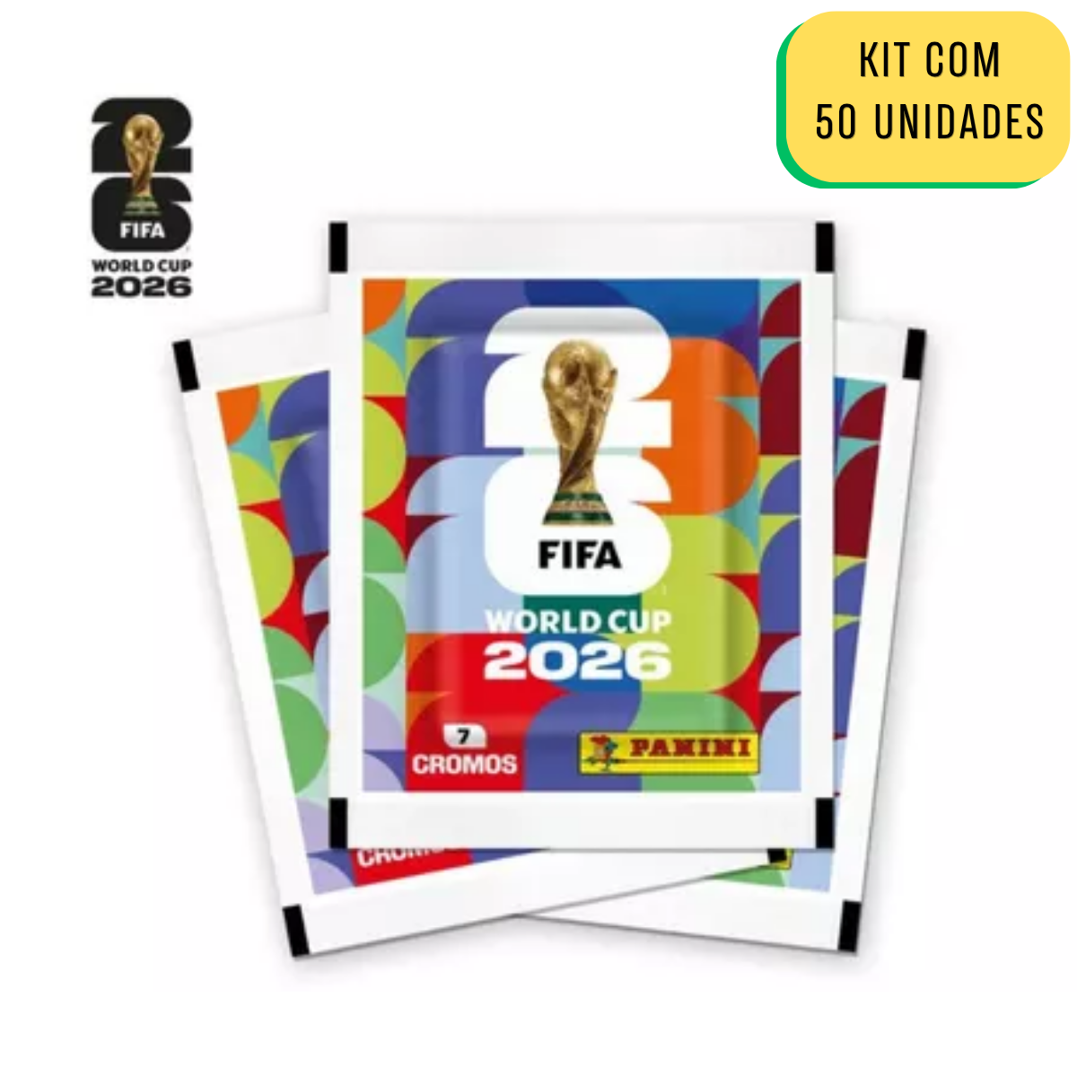 50 UNIDADES DE ENVELOPES DE FIGURINHAS COPA DO MUNDO FIFA 2026